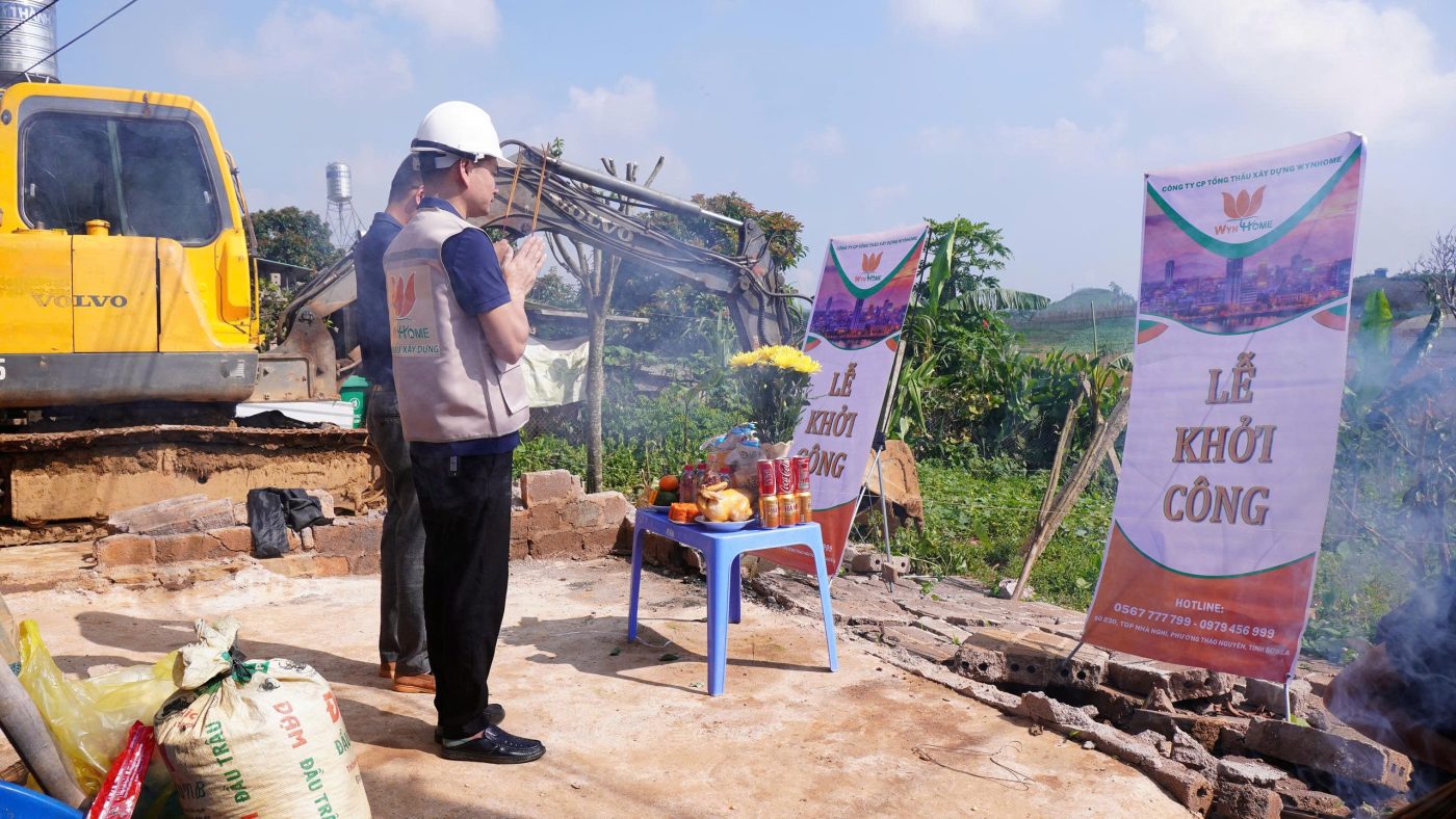 khởi công xây nhà trọn gói