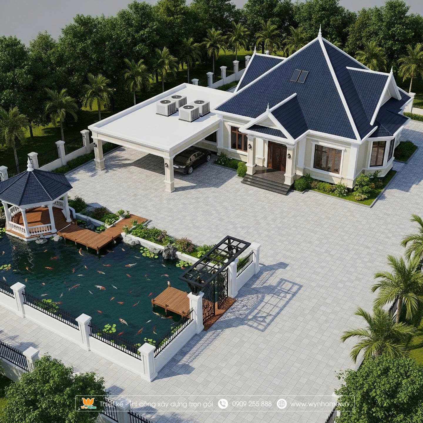 biệt thự mái thái