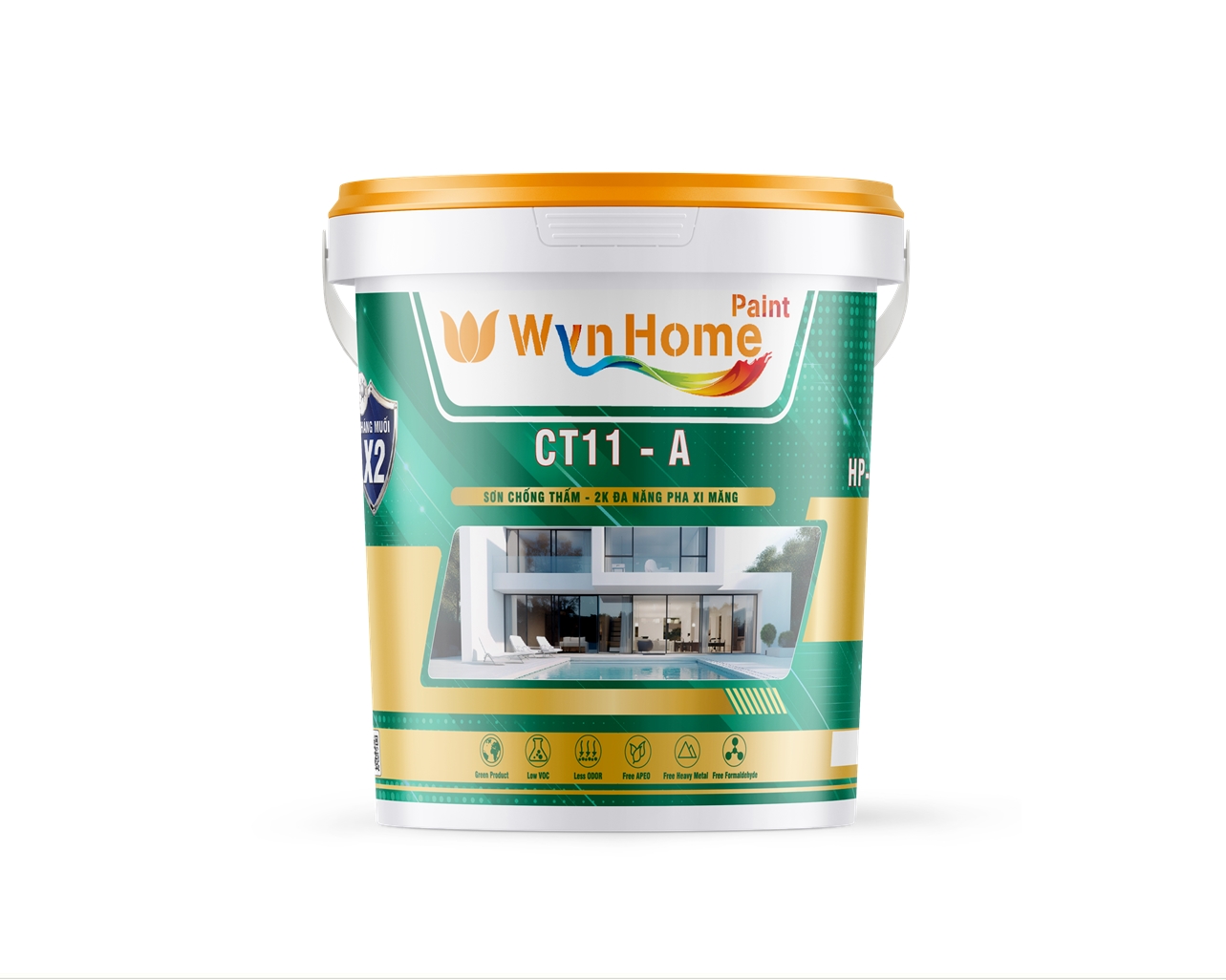 Sơn chống thấm đa năng pha xi măng WynHome Paint HP22