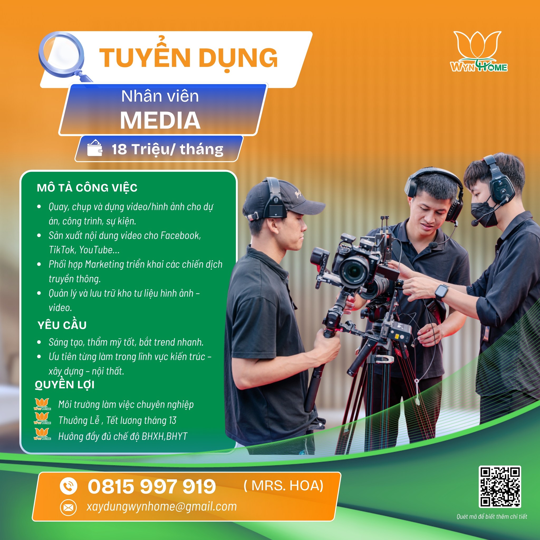 TUYỂN DỤNG NHÂN VIÊN MEDIA