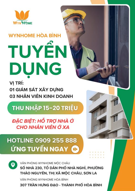 wynhome hòa bình tuyển dụng