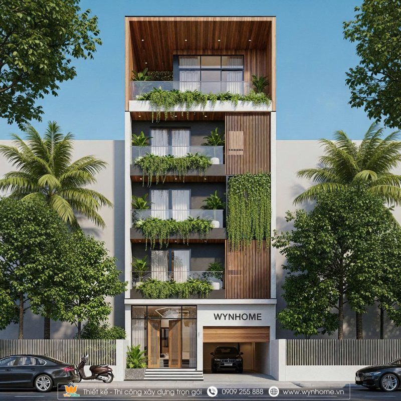 mẫu nhà 5 tầng đẹp