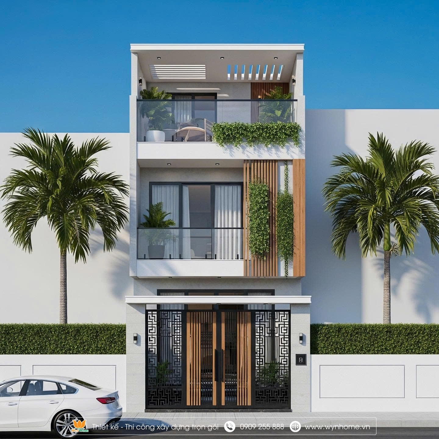 mặt tiền nhà phố 5m