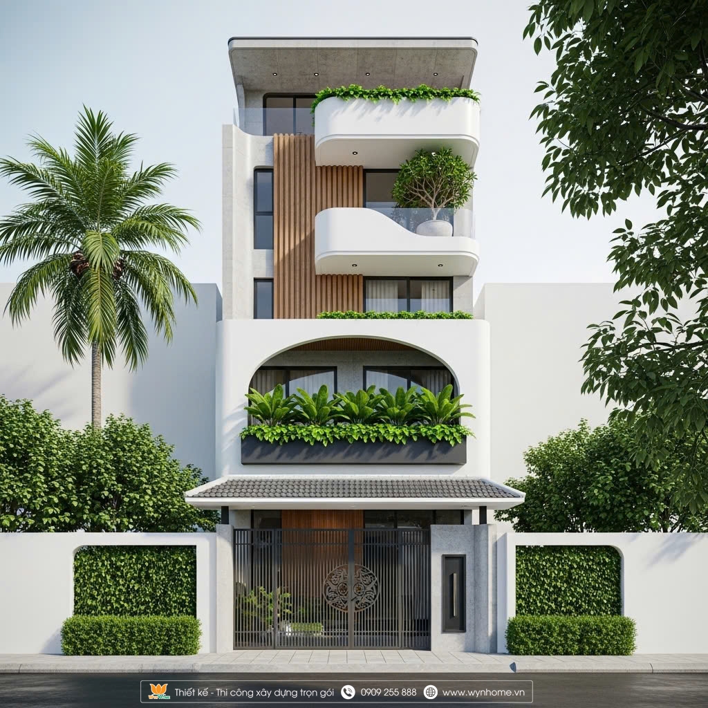 mặt tiền nhà phố 5m