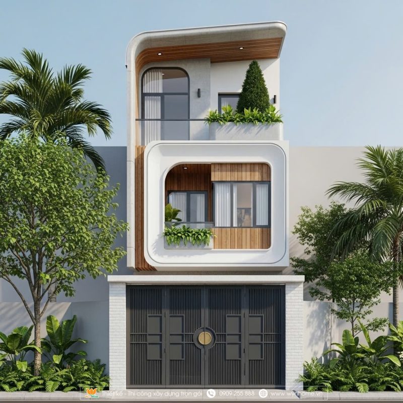 mặt tiền nhà phố 5m