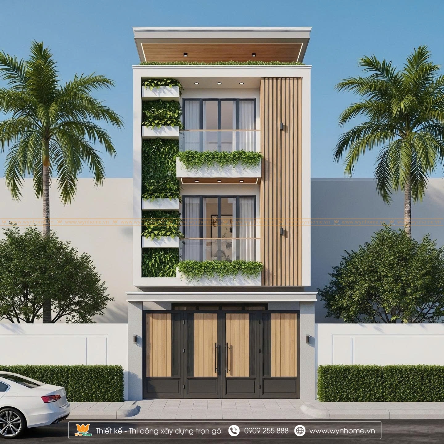 mặt tiền nhà phố 5m