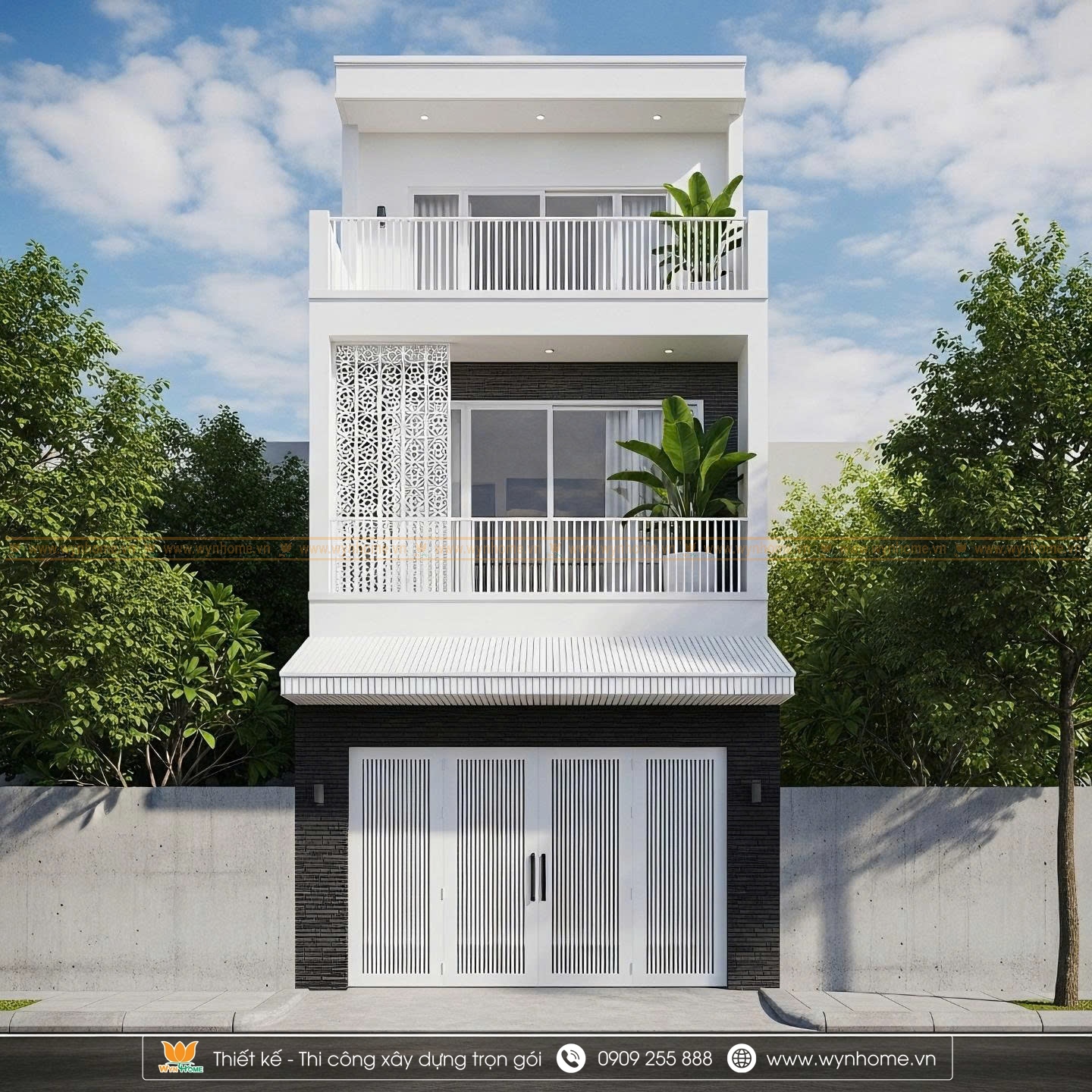 mặt tiền nhà phố 5m