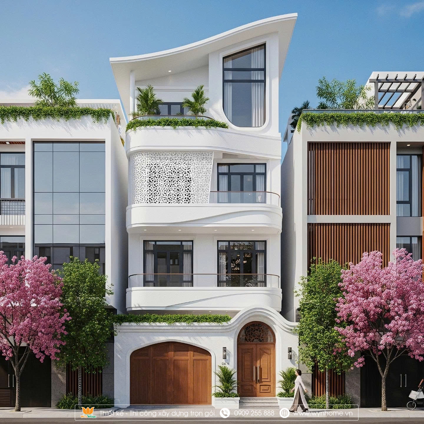 mẫu nhà 4 tầng đẹp