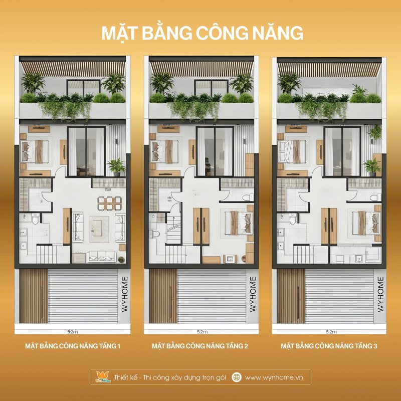 thiết kế nhà ống