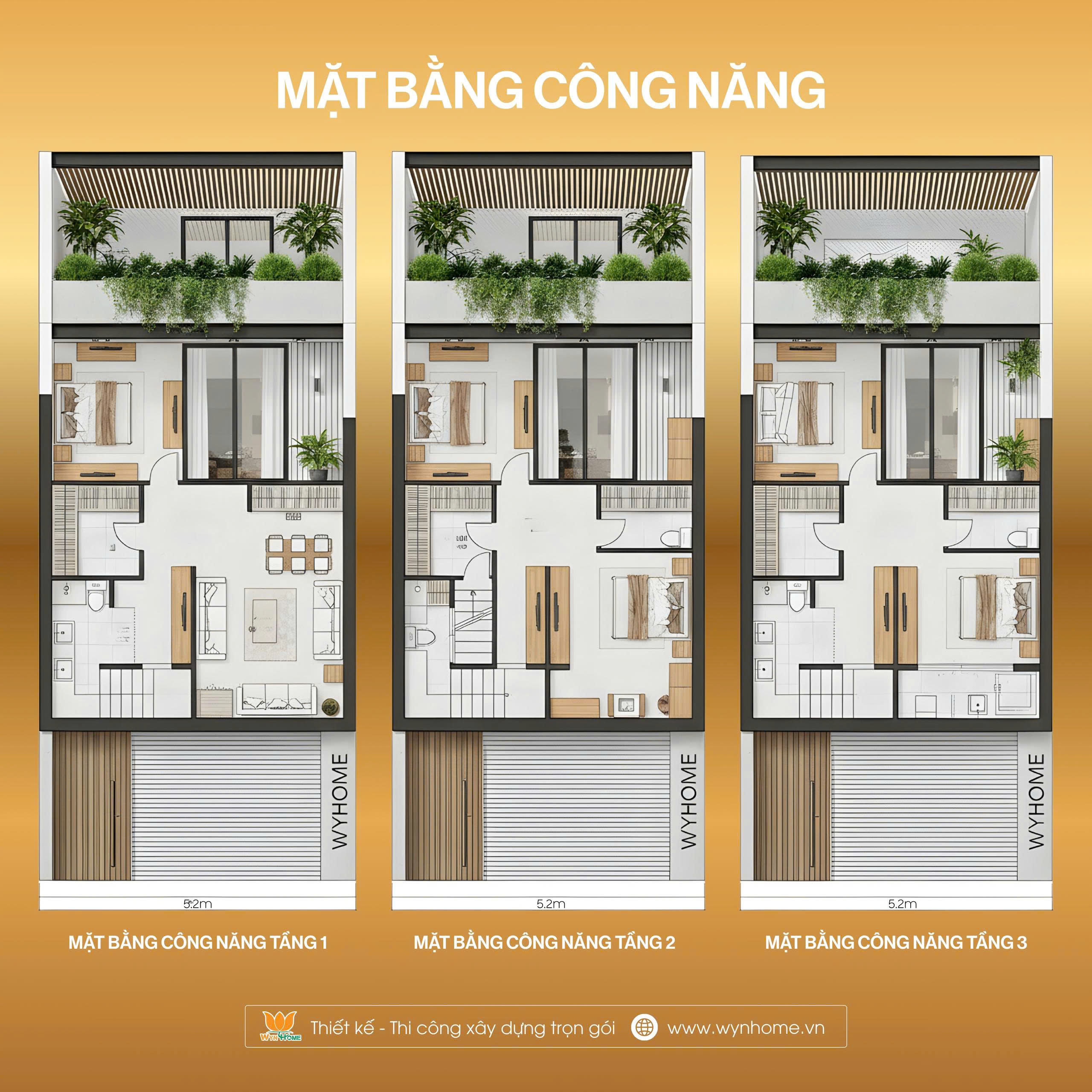 thiết kế nhà ống