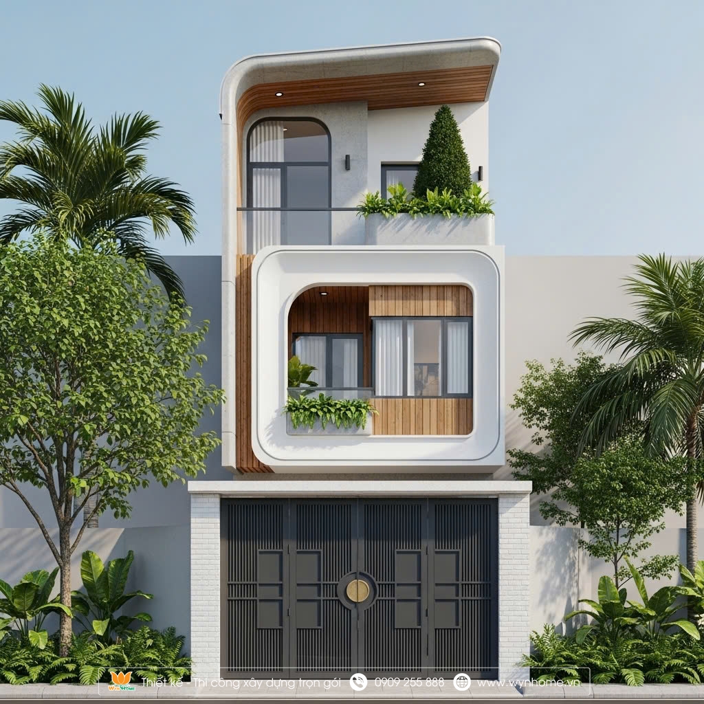 thiết kế nhà ống 3 tầng