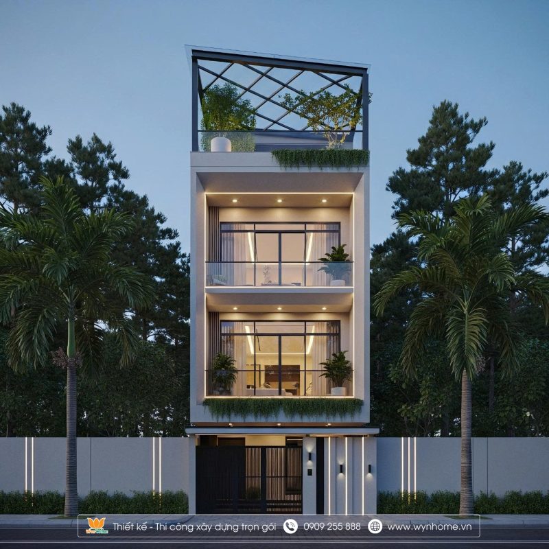 thiết kế nhà ống 3 tầng đẹp