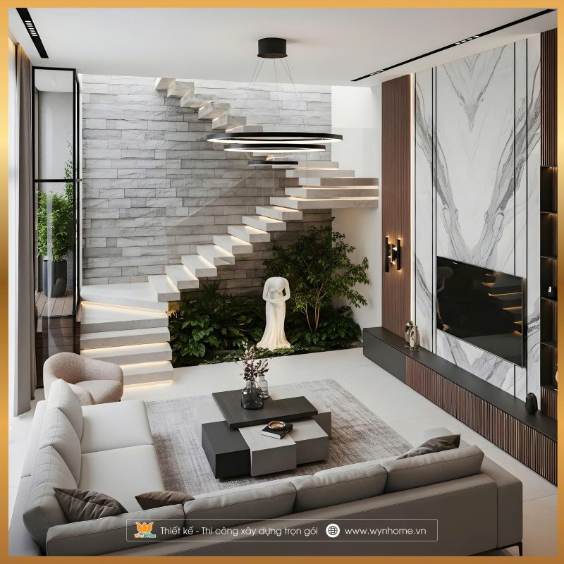 thiết kế nhà phố 5x20 hiện đại