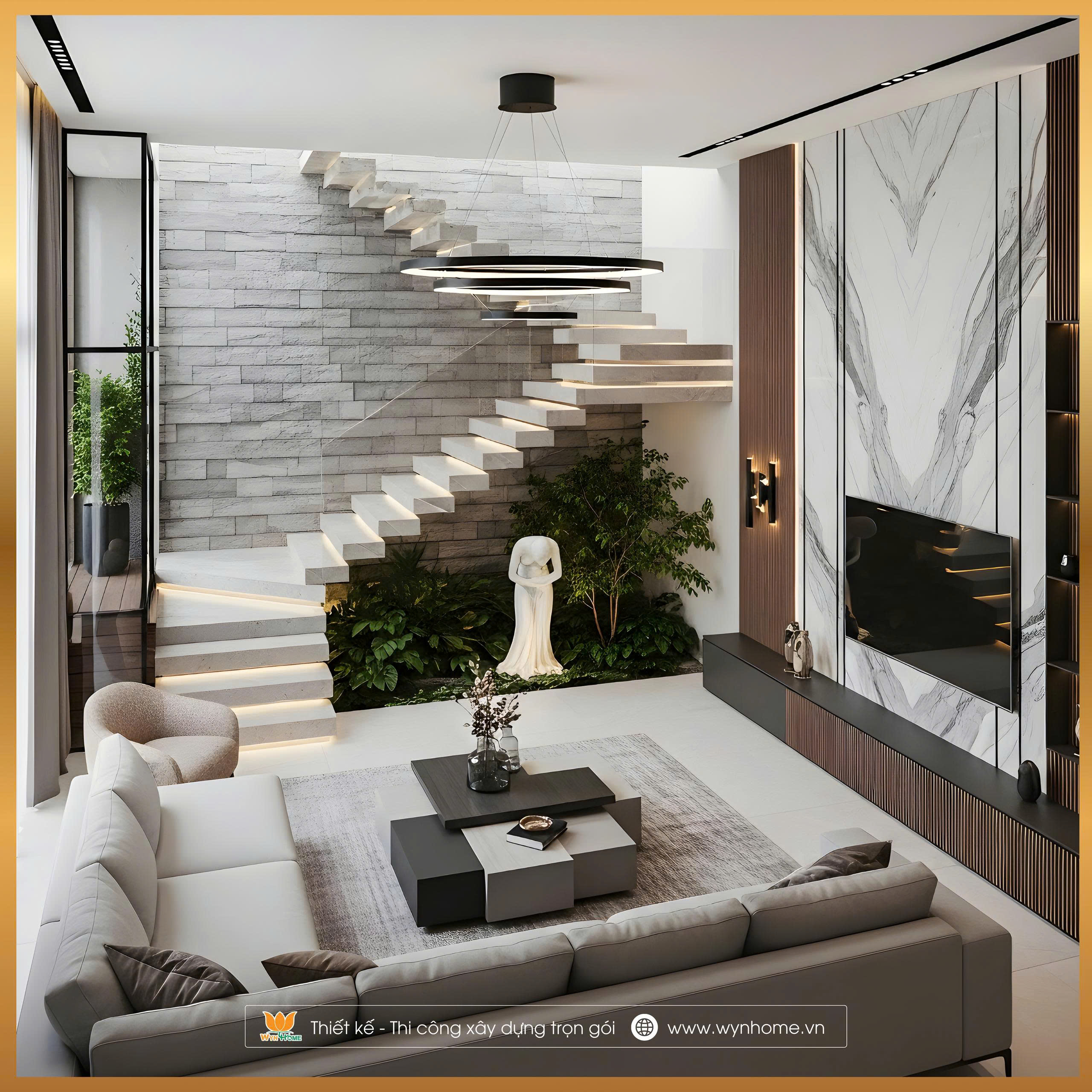 thiết kế nhà phố 5x20 hiện đại
