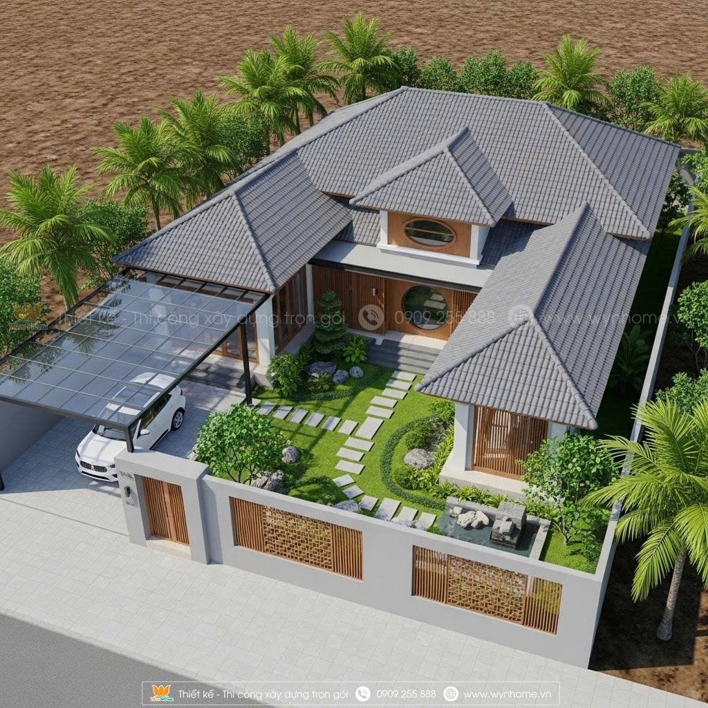 nhà vườn đơn giản mà đẹp
