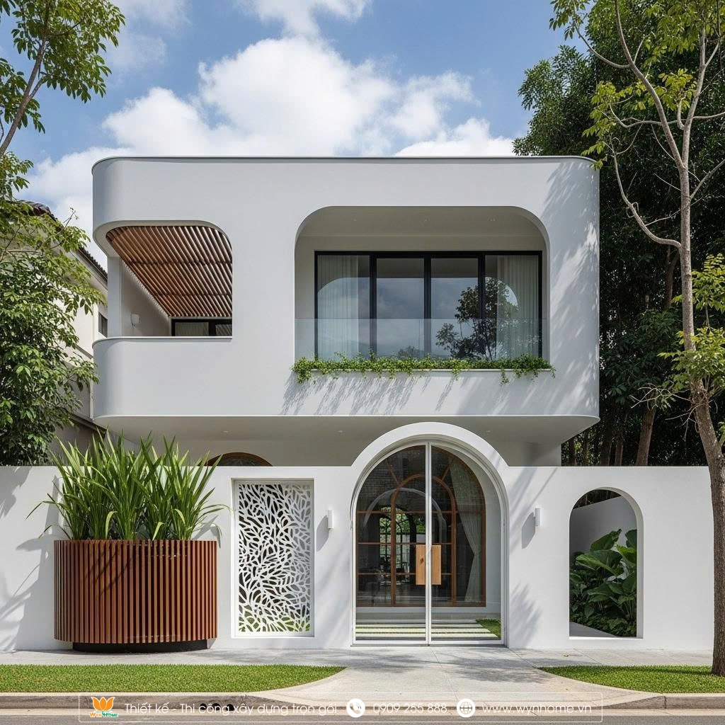 thiết kế nhà vuông 10x10 2 tầng